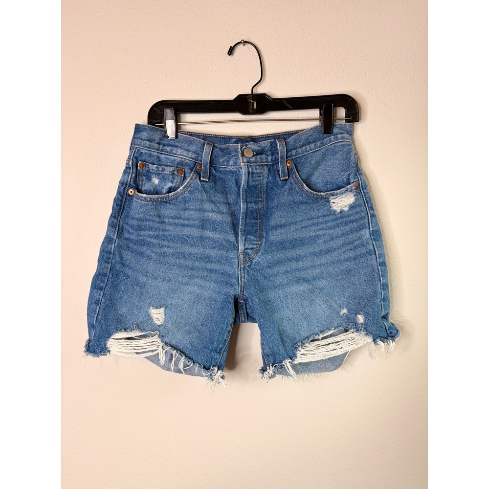 Levi's 501 High Rise Denim Shorts Women's Size 29
